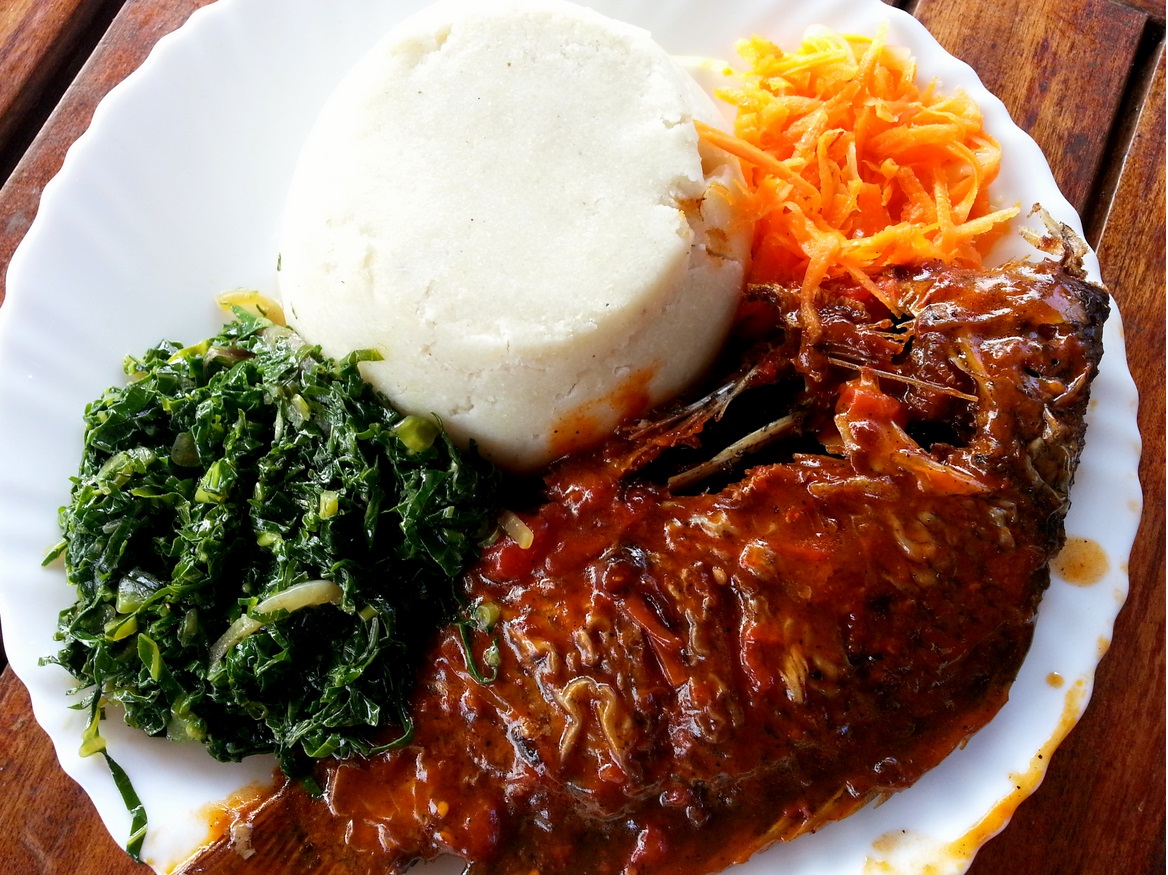 Fish and ugali